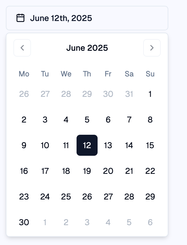 DatePicker
