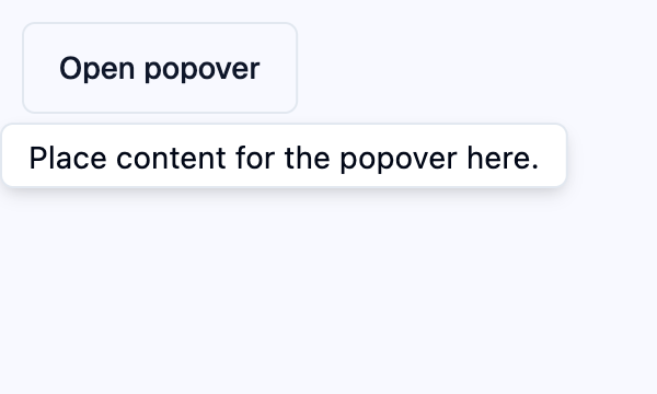 Popover